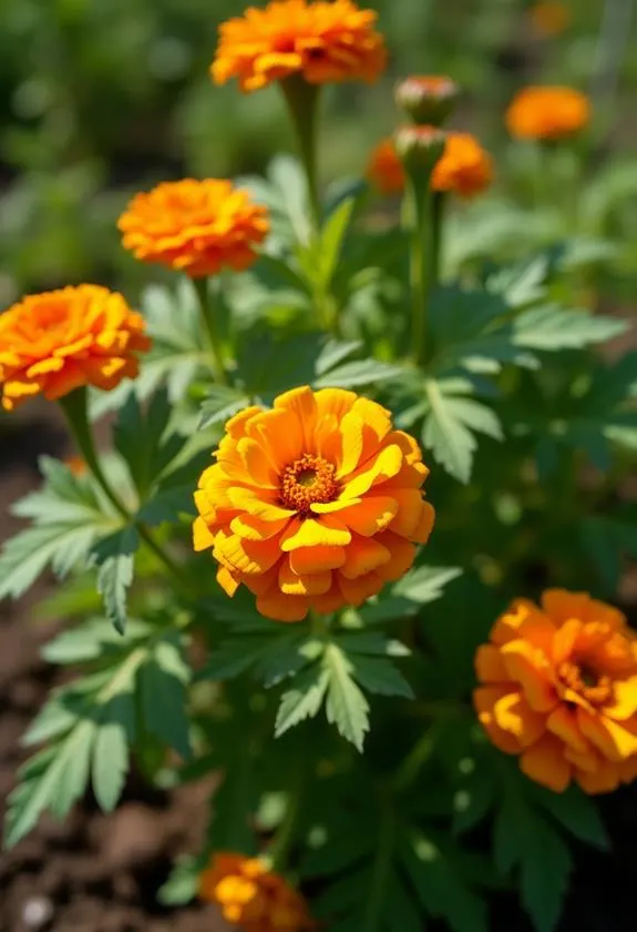 marigolds repel garden pests