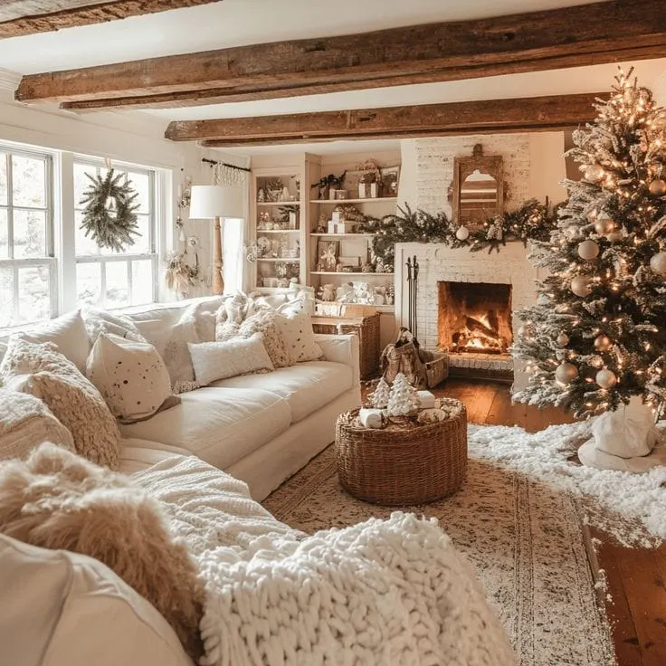 27 Elegant Christmas Living Room decor Ideas for a Magical Season in 2024 | Christmas  living rooms, Christmas decorations living room, Cozy christmas living room