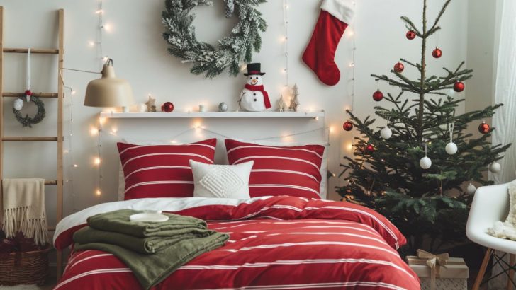 Snuggle Up in Style: 14 Christmas Bedroom Decor Ideas to Try This Year