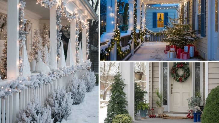 12 Elegant Christmas Porch Decorating Ideas to Welcome Guests