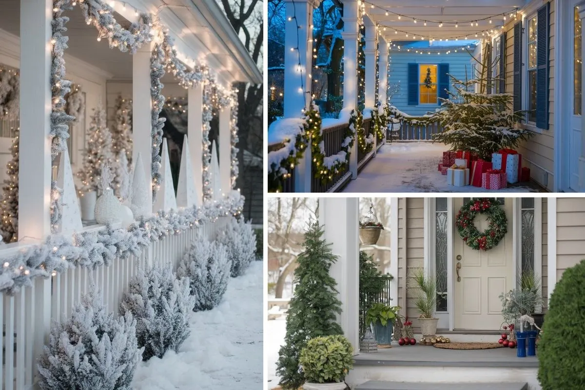 15 Elegant Christmas Porch Decorating Ideas to Welcome Guests