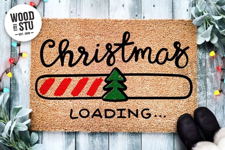 Christmas Doormat | Christmas Loading | Doormats | Christmas Decor | Funny  Gift | Gift for Her | Welcome Mat | Christmas Decorations 3414**