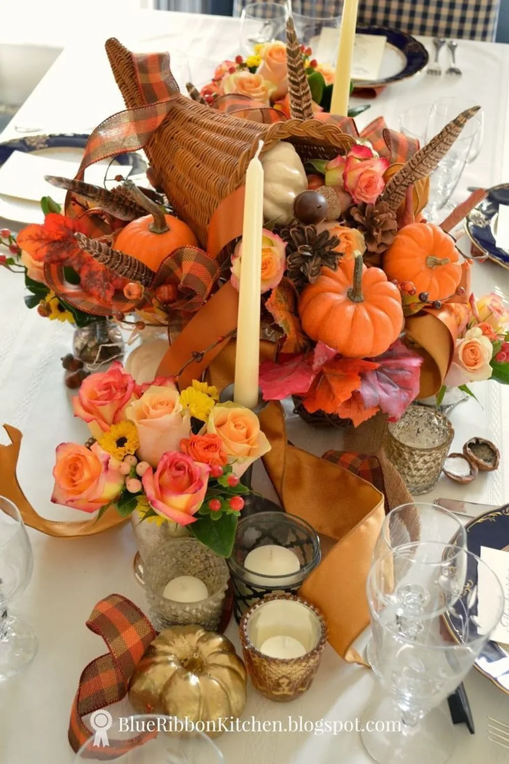 cornucopia table decoration