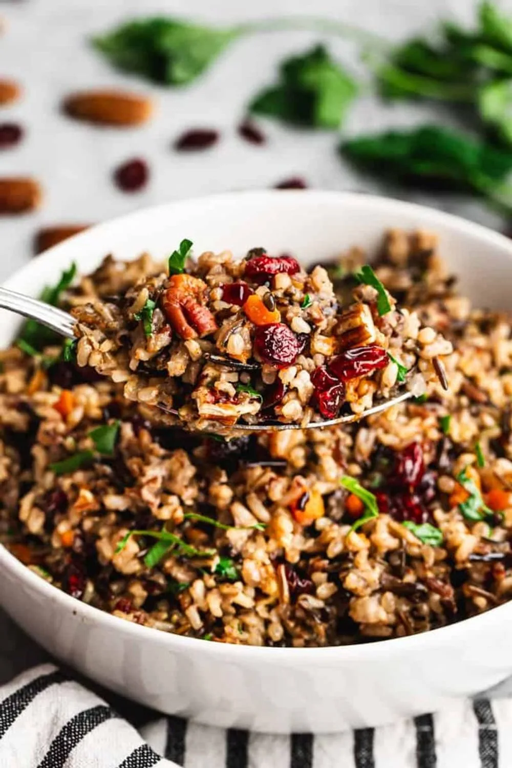 Easy Wild Rice Pilaf with Cranberries and Pecans