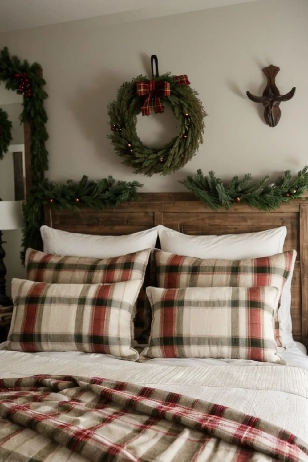 Festive Farmhouse Bedroom Inspiration for the Perfect Christmas Ambiance!