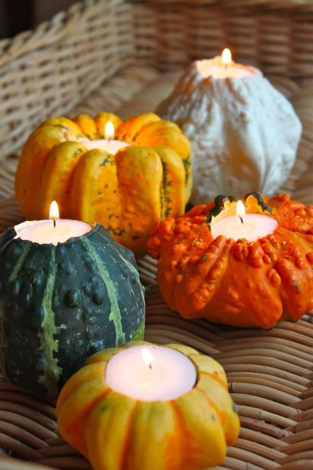 Gourd'eous candle holders | Revel!