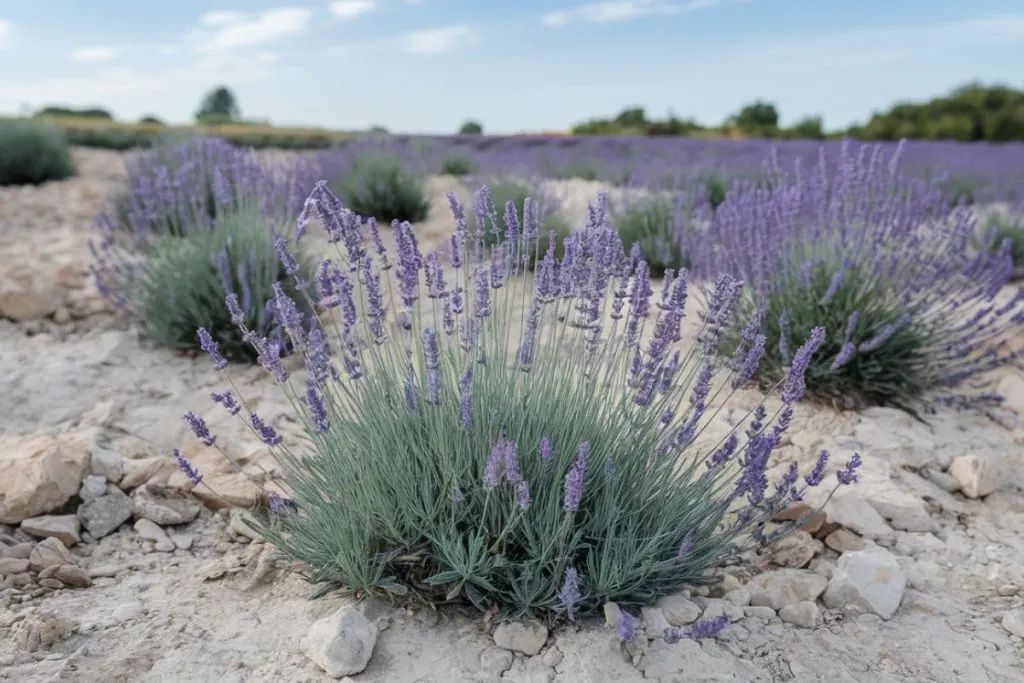 lavender in nutrient poor soil