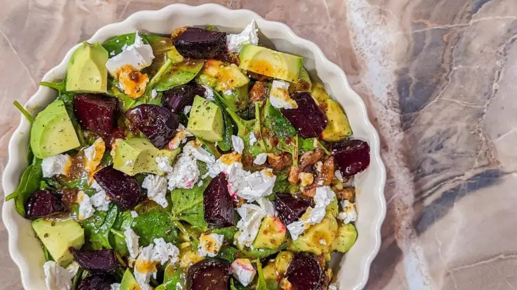 Maple Glazed Beet And Goat Cheese Salad w/ Fig Vinaigrette : r/recipes