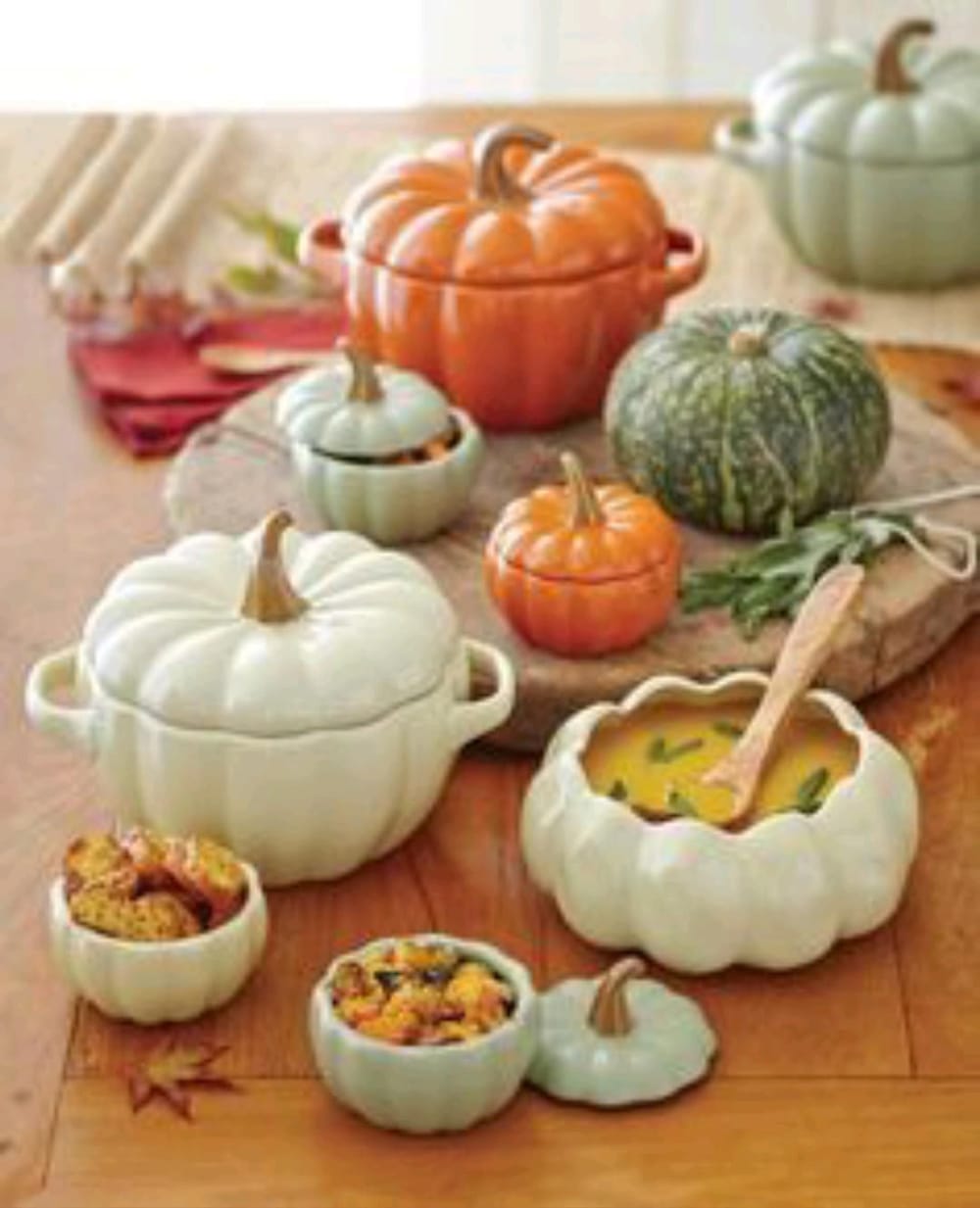 Pumpkin Bowls and Tureen