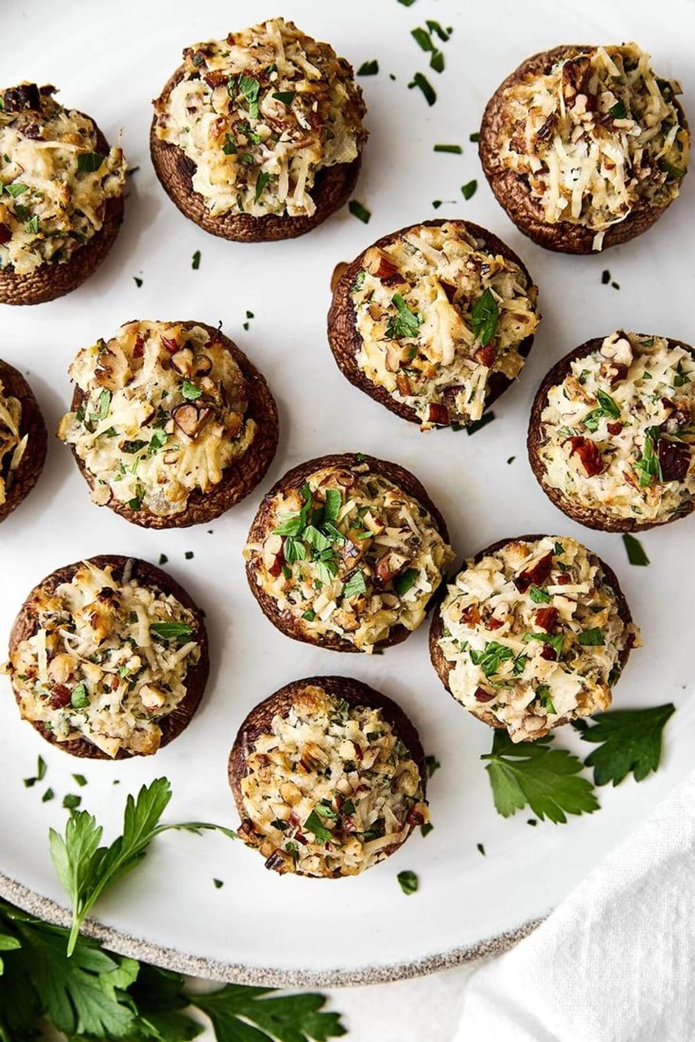 Stuffed Mushrooms (Easy Holiday Appetizer) - Downshiftology