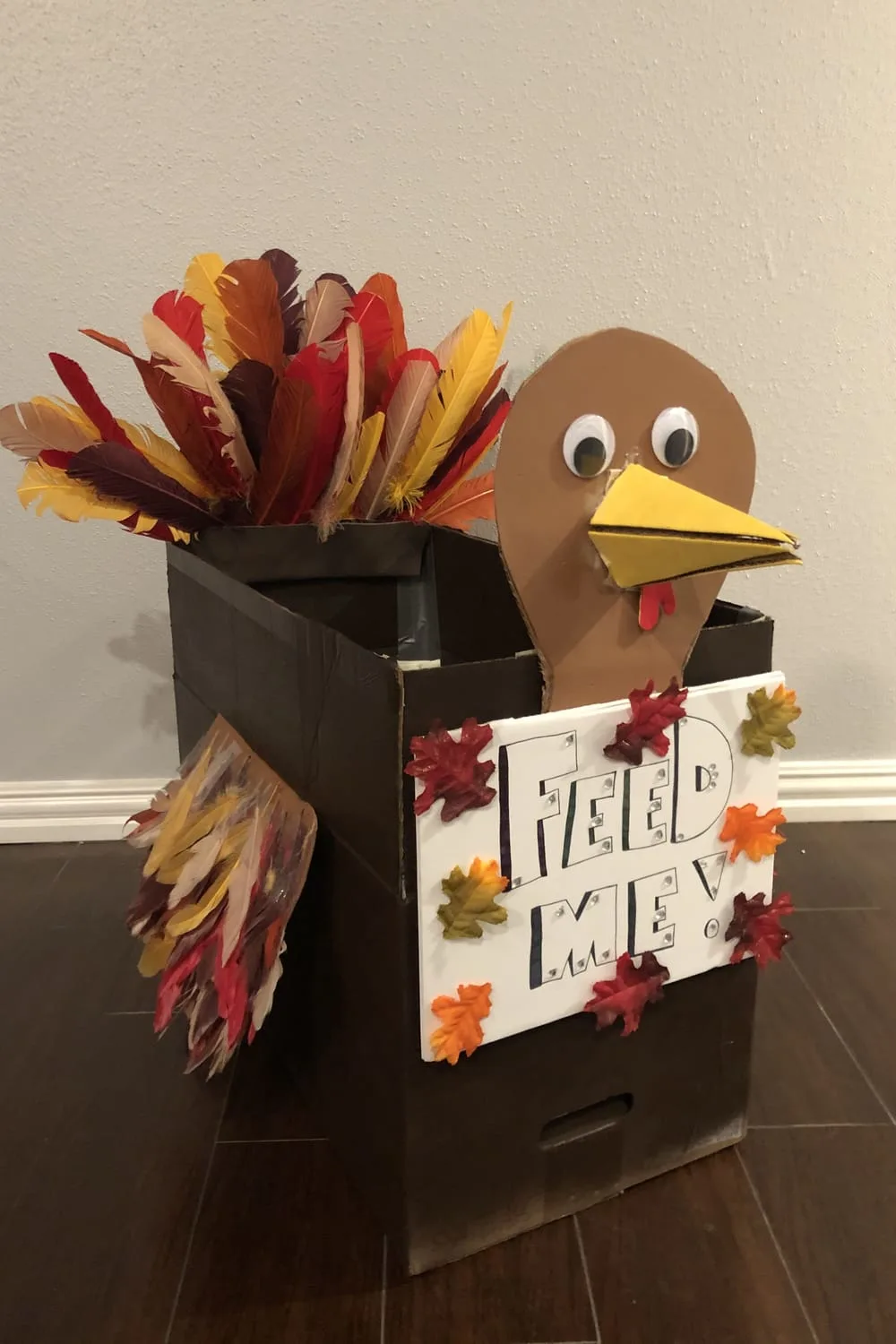 Turkey Food Drive idea | Thanksgiving crafts preschool, Food drive, Donation  box