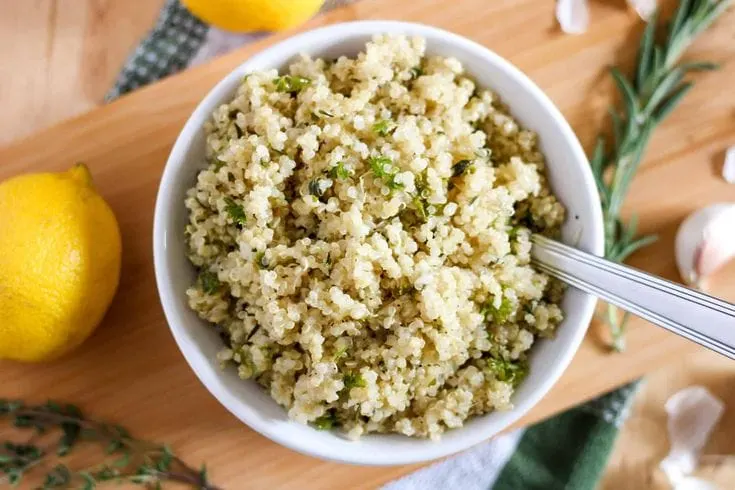 Warm Quinoa With Lemon and Herbs