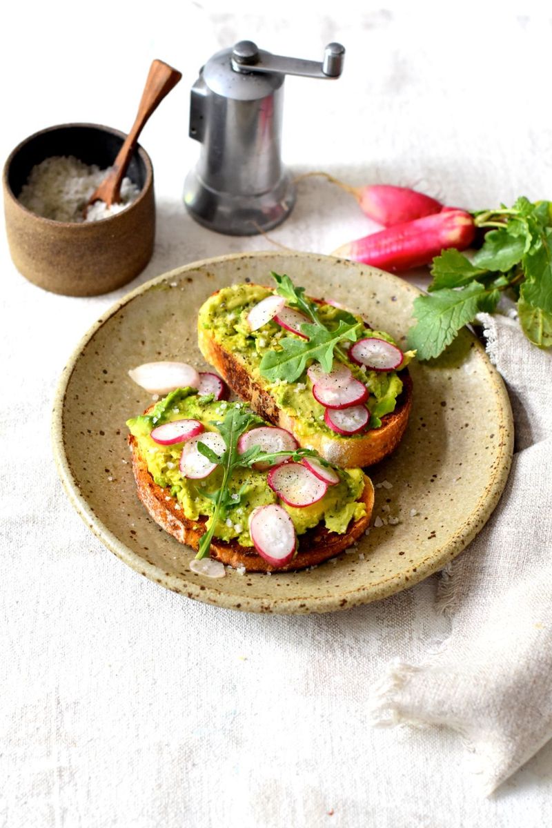 Avocado Toast with Radishes