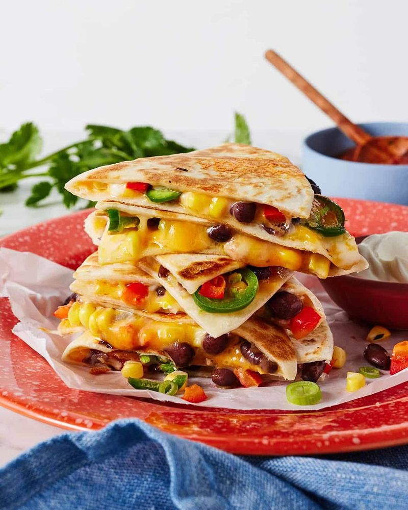 Bean and Cheese Quesadillas