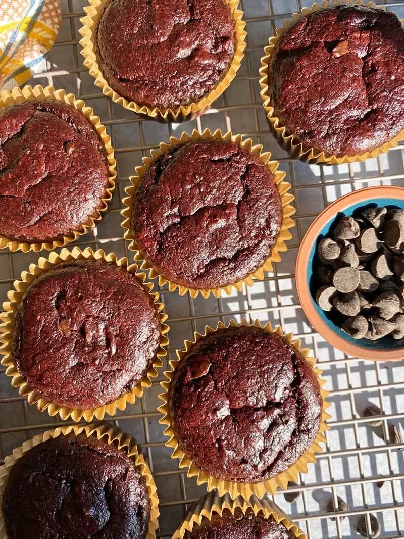 Beetroot Chocolate Muffins