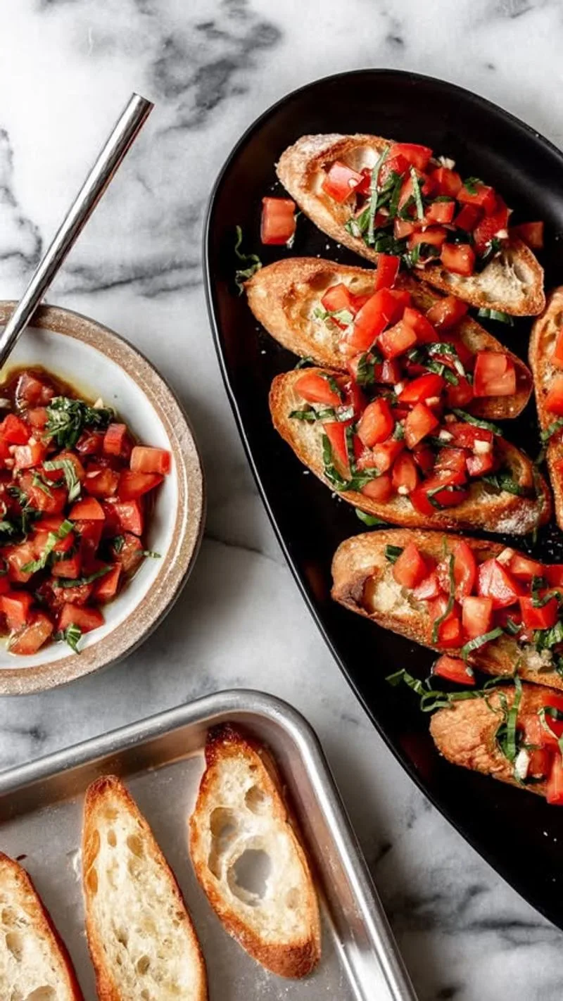 Bruschetta with Tomato and Basil