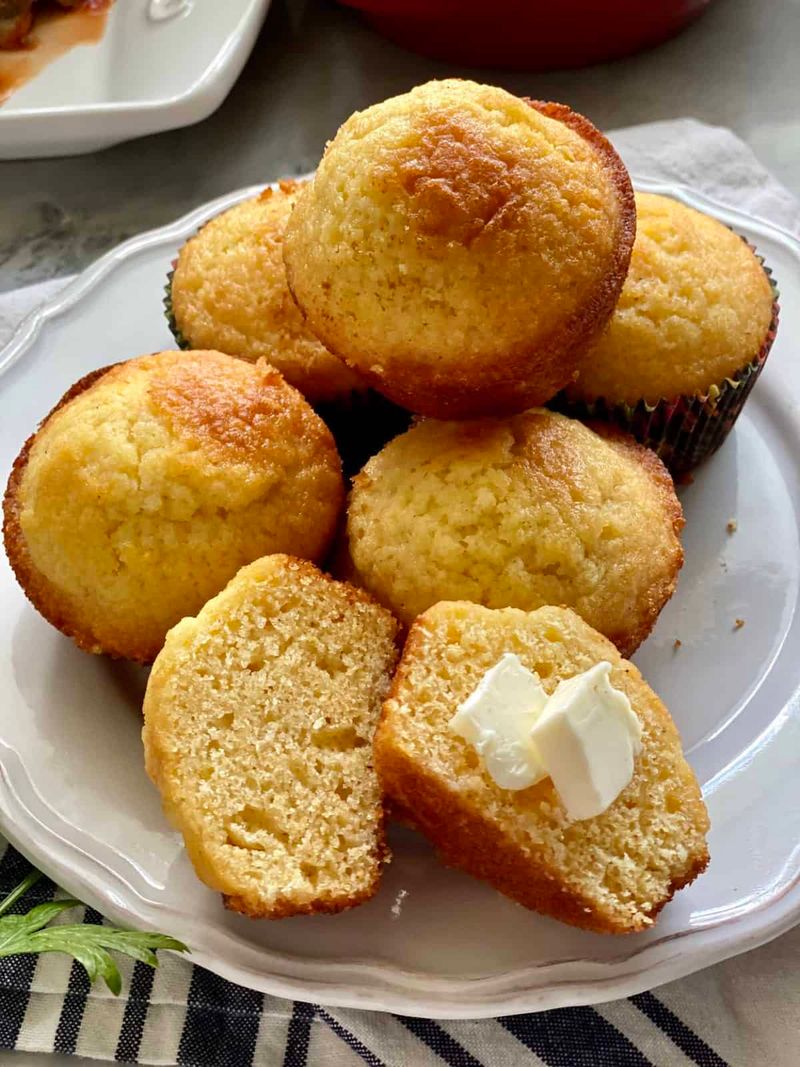 Buttery Cornbread Muffins