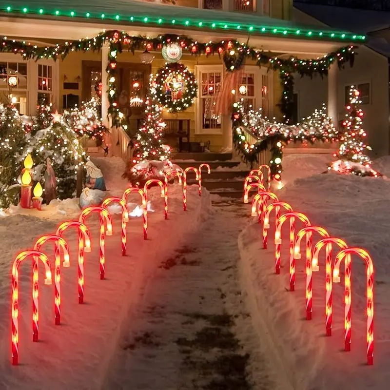 Candy Cane Pathway Lights