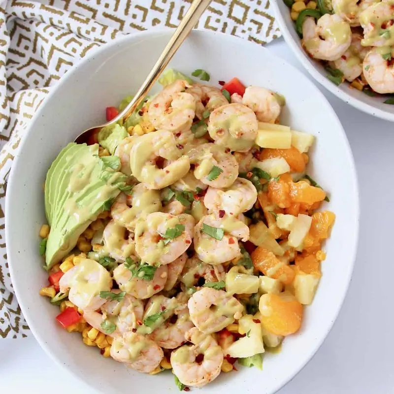 Caribbean Jerk Shrimp Salad