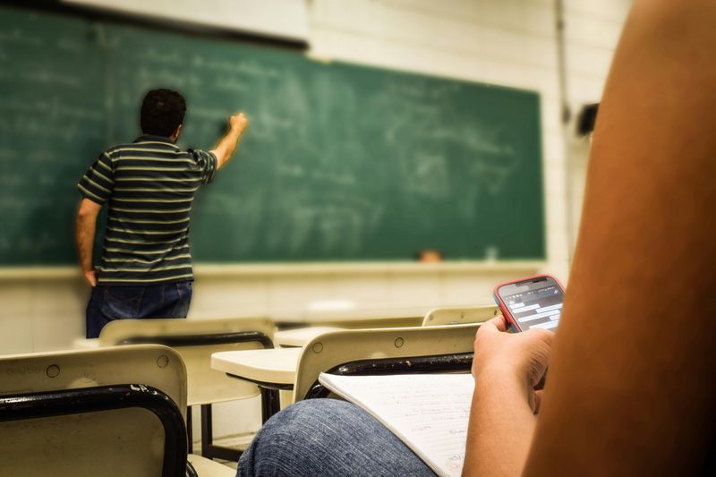 Chalk on Blackboard