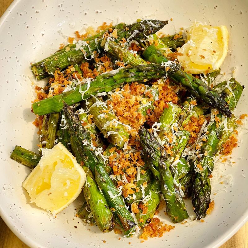 Charred Asparagus with Lemon Zest