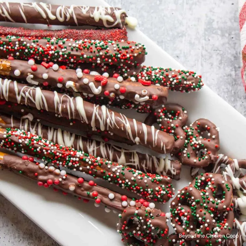 Chocolate-Dipped Pretzels