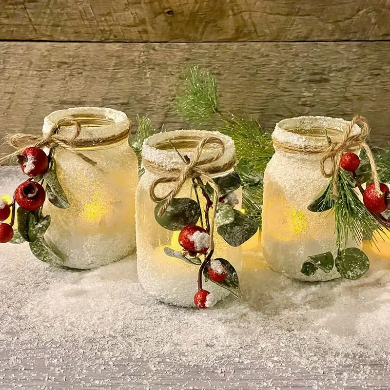 Christmas Light Jars