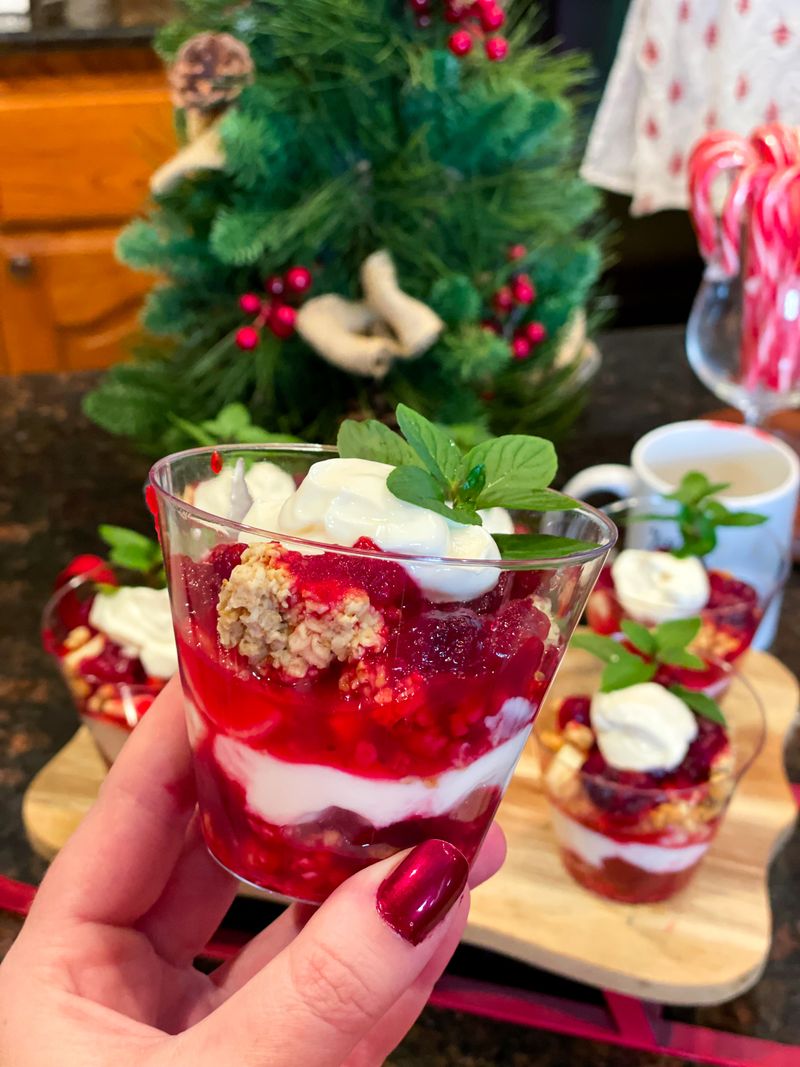 Christmas Morning Granola Parfaits