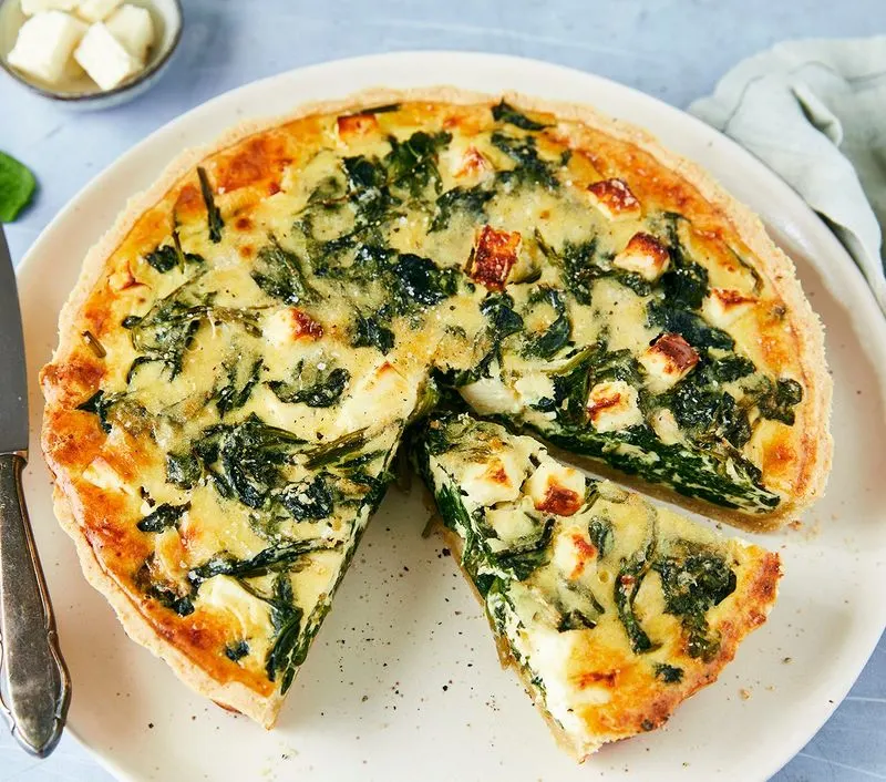 Christmas Quiche with Spinach and Feta