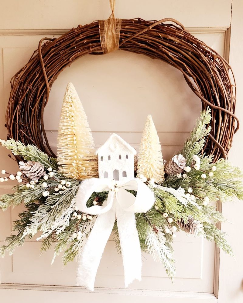 Christmas Wreath on Stand