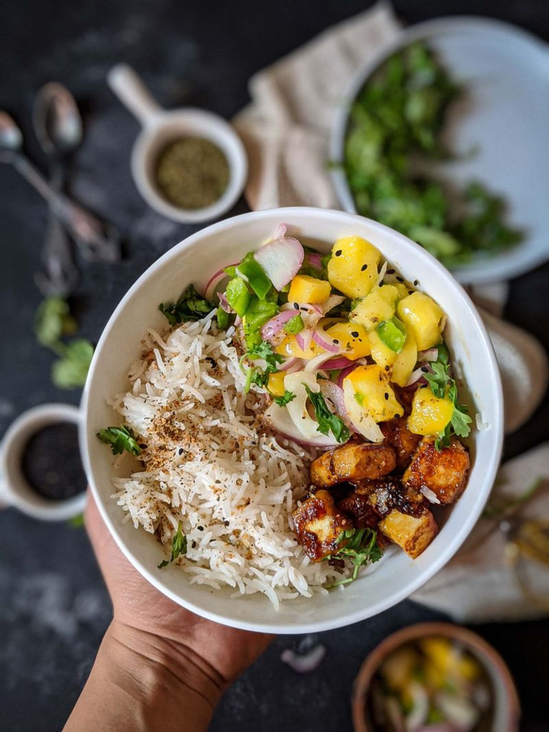 Coconut and Mango Rice Bowl