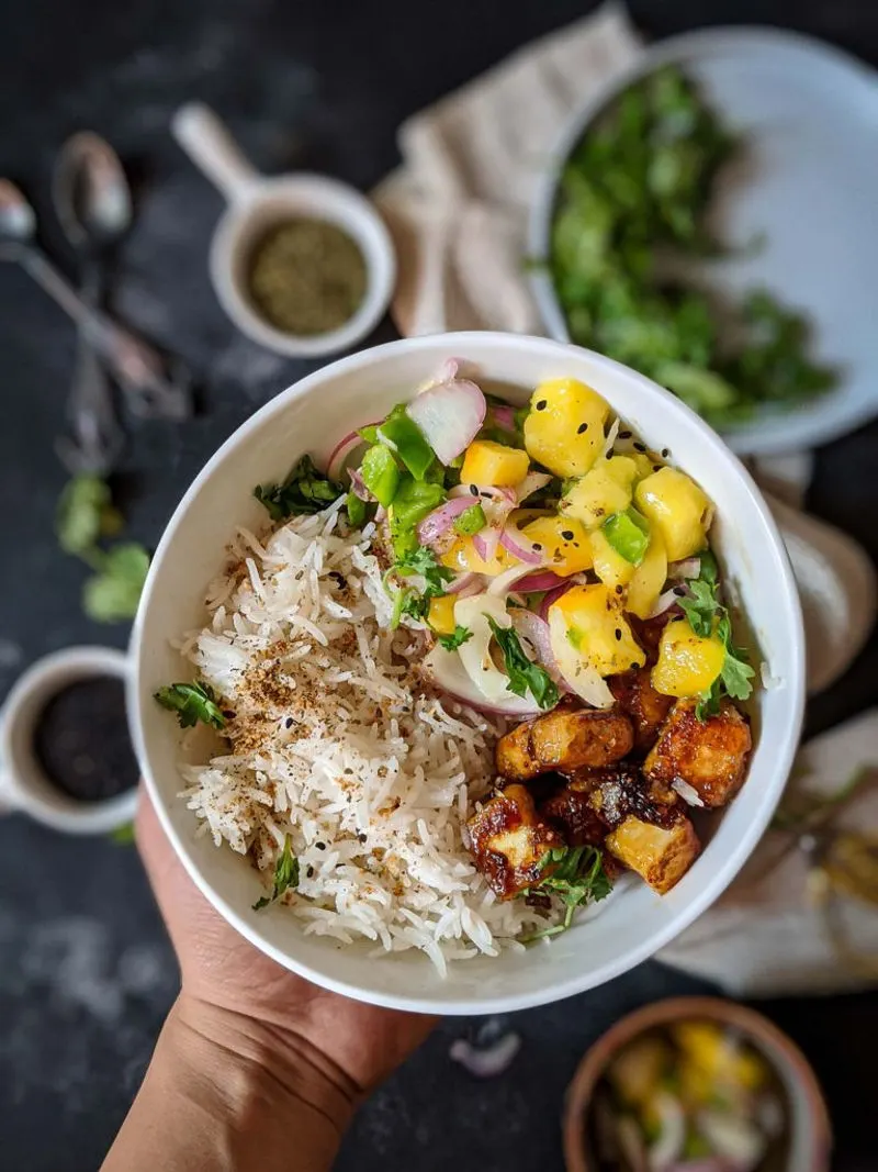 Coconut and Mango Rice Bowl