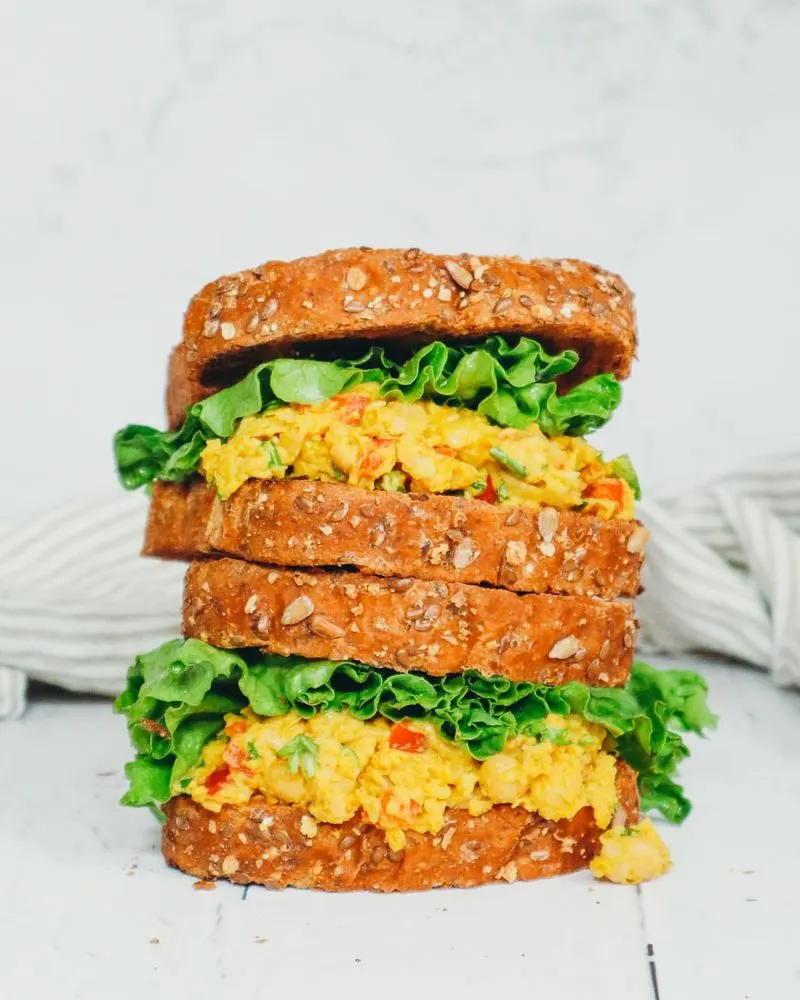 Curried Chickpea Salad Sandwich