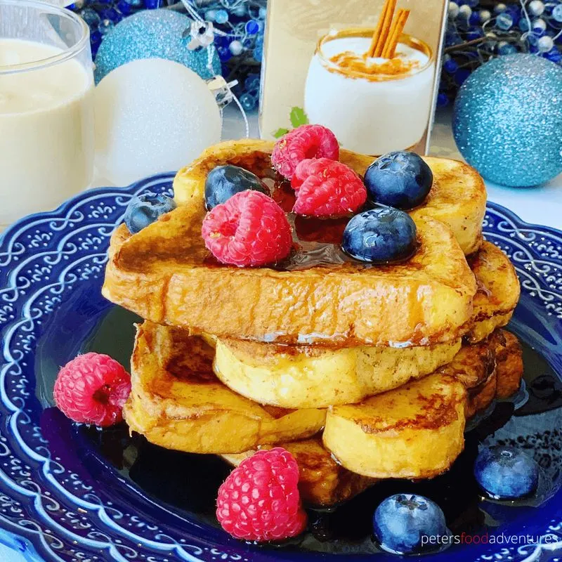 Eggnog French Toast with Nutmeg