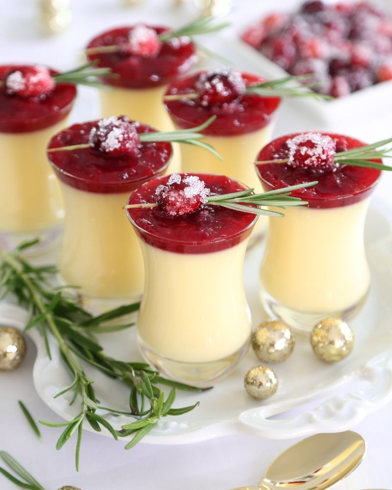 Eggnog Panna Cotta