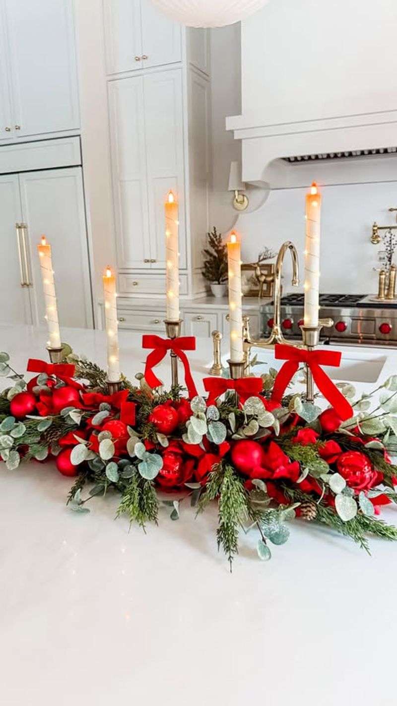 Festive Candle Arrangement