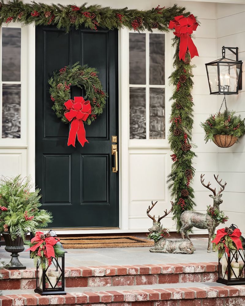 Festive Front Door Wreath