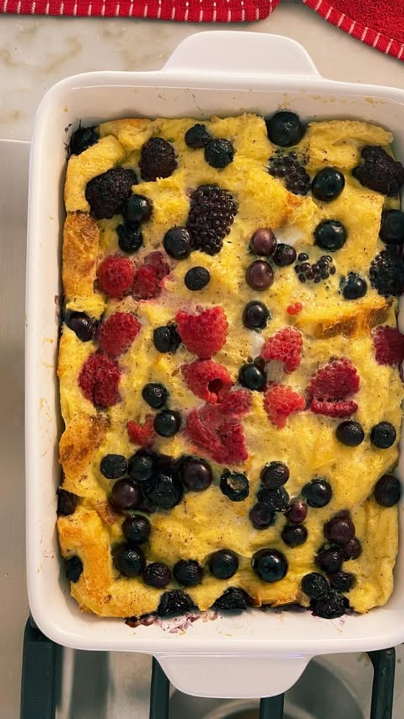 French Toast Casserole with Berries