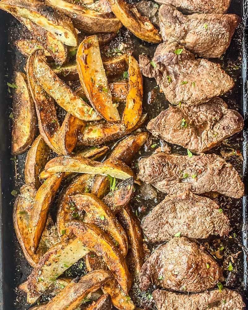 Garlic Butter Steak and Potatoes