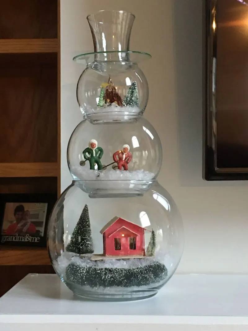 Glass Bowl Snow Globes