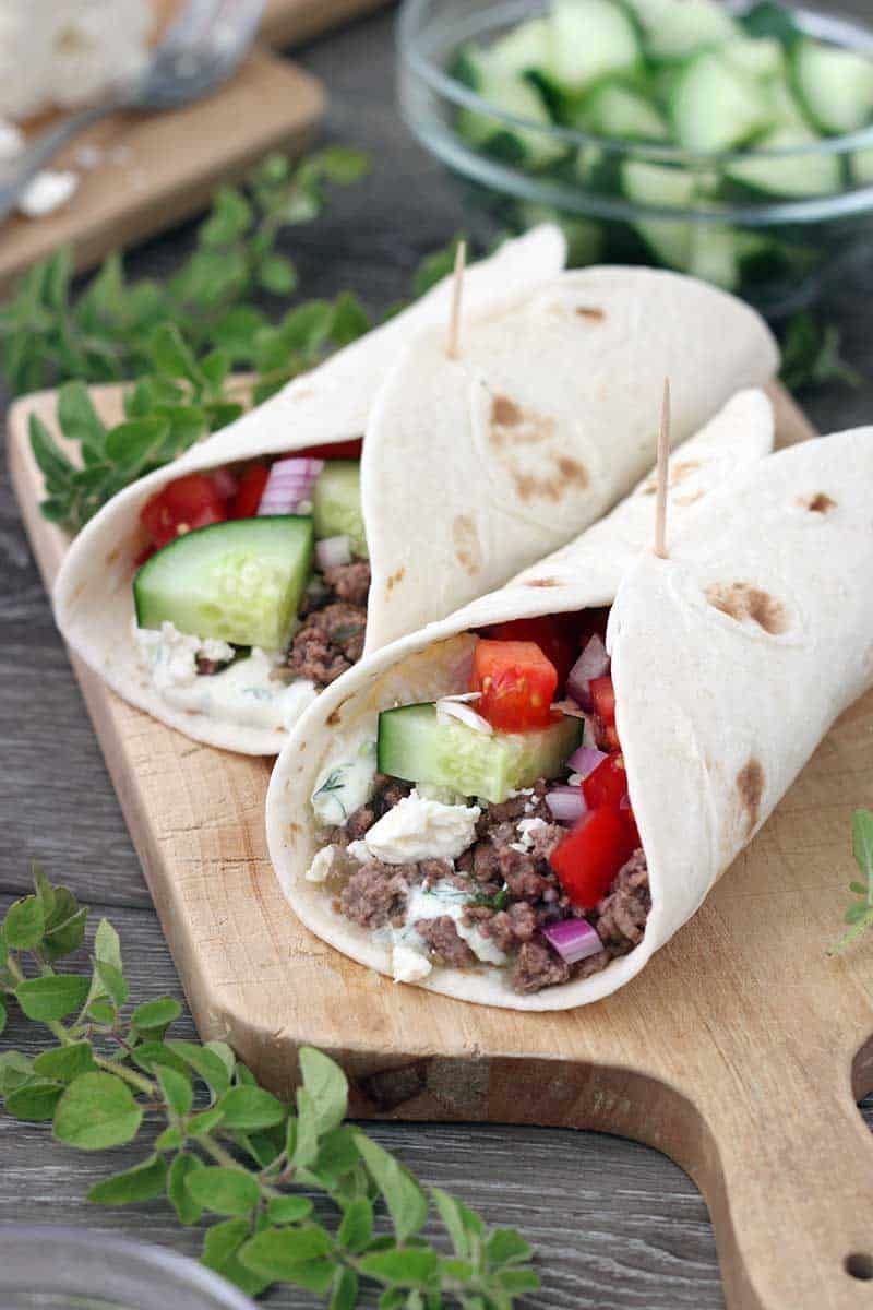 Greek Lamb Wrap