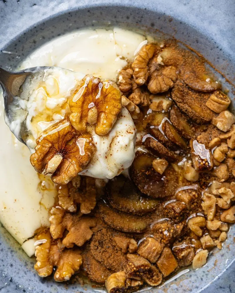 Greek Yogurt with Honey and Walnuts