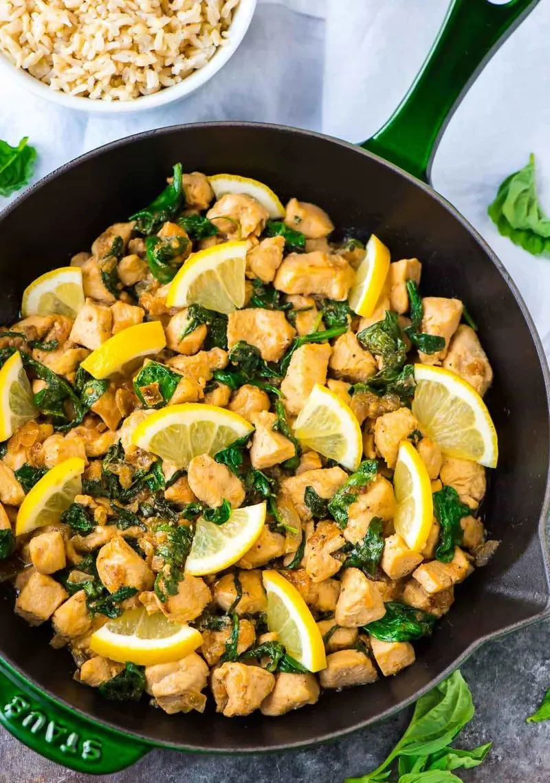 Lemon Basil Chicken Stir-Fry