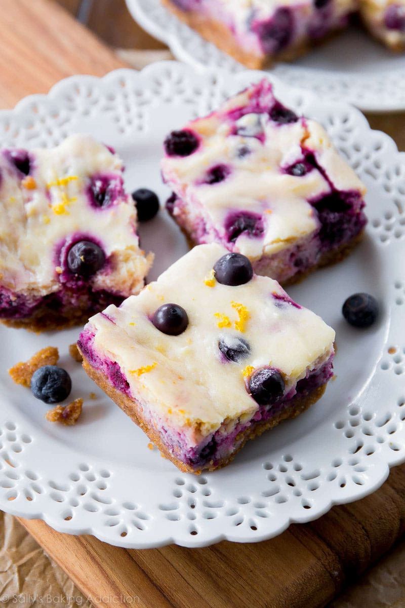 Lemon Blueberry Cheesecake Bars