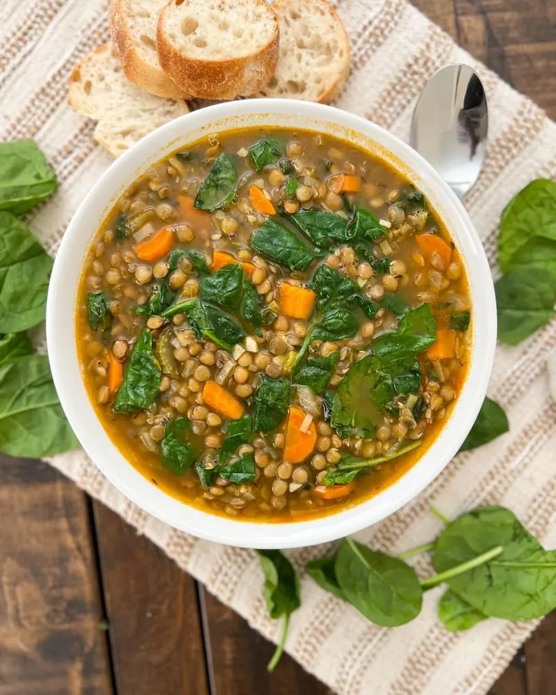 Lentil and Spinach Soup