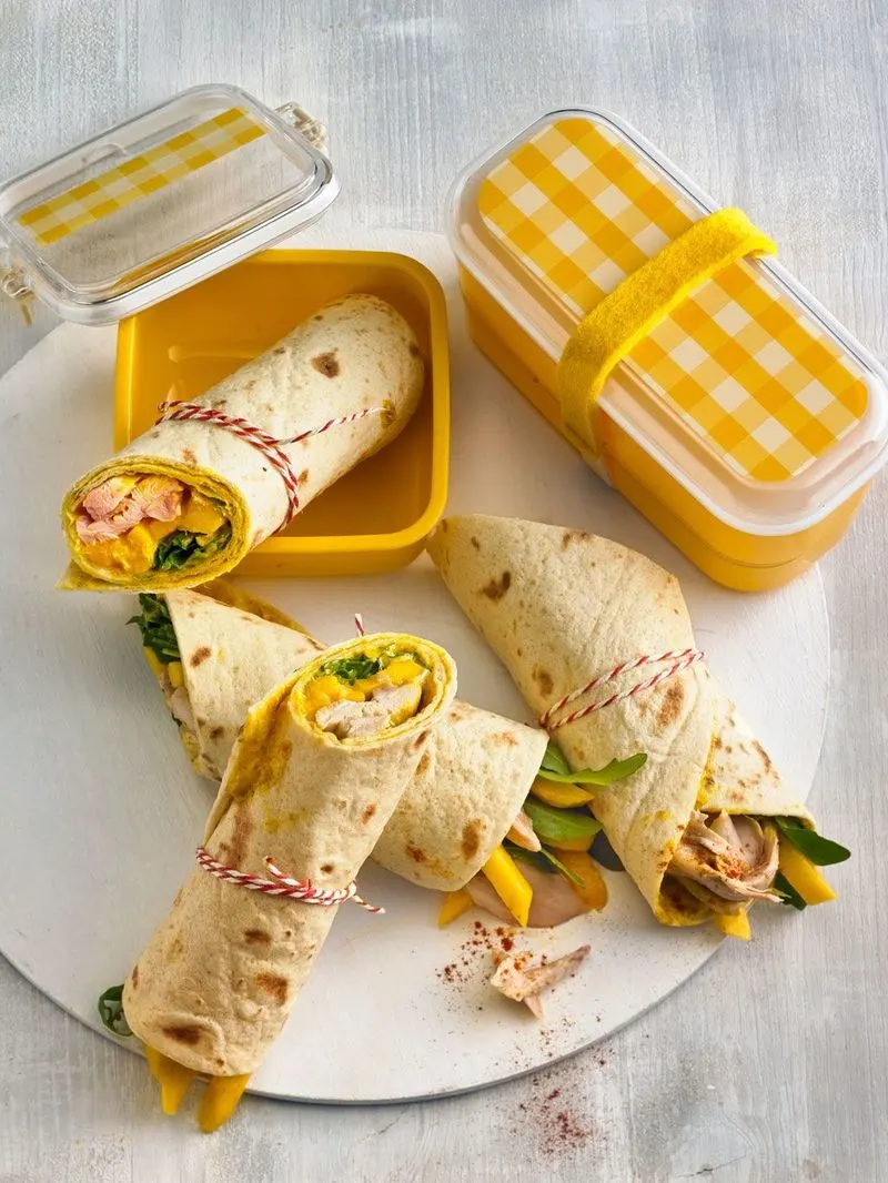 Mango Curry Chicken Wrap