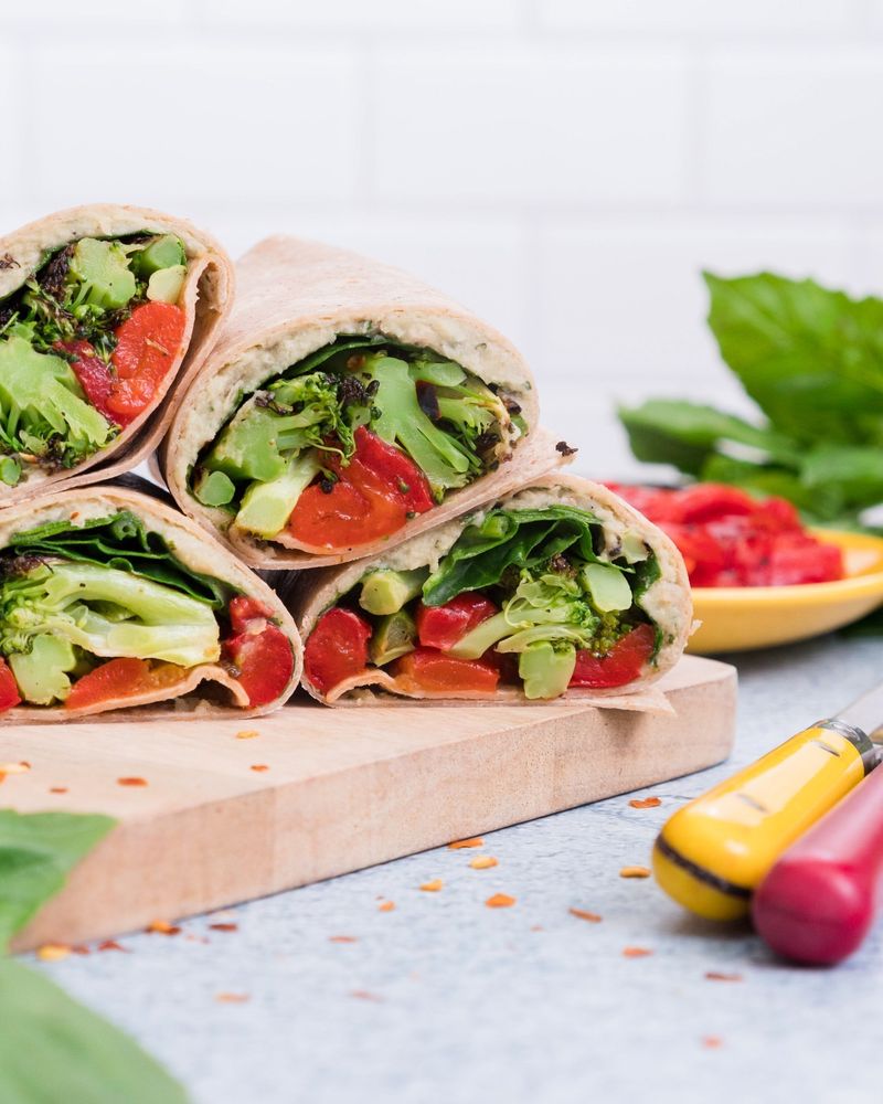 Mediterranean Veggie Wrap