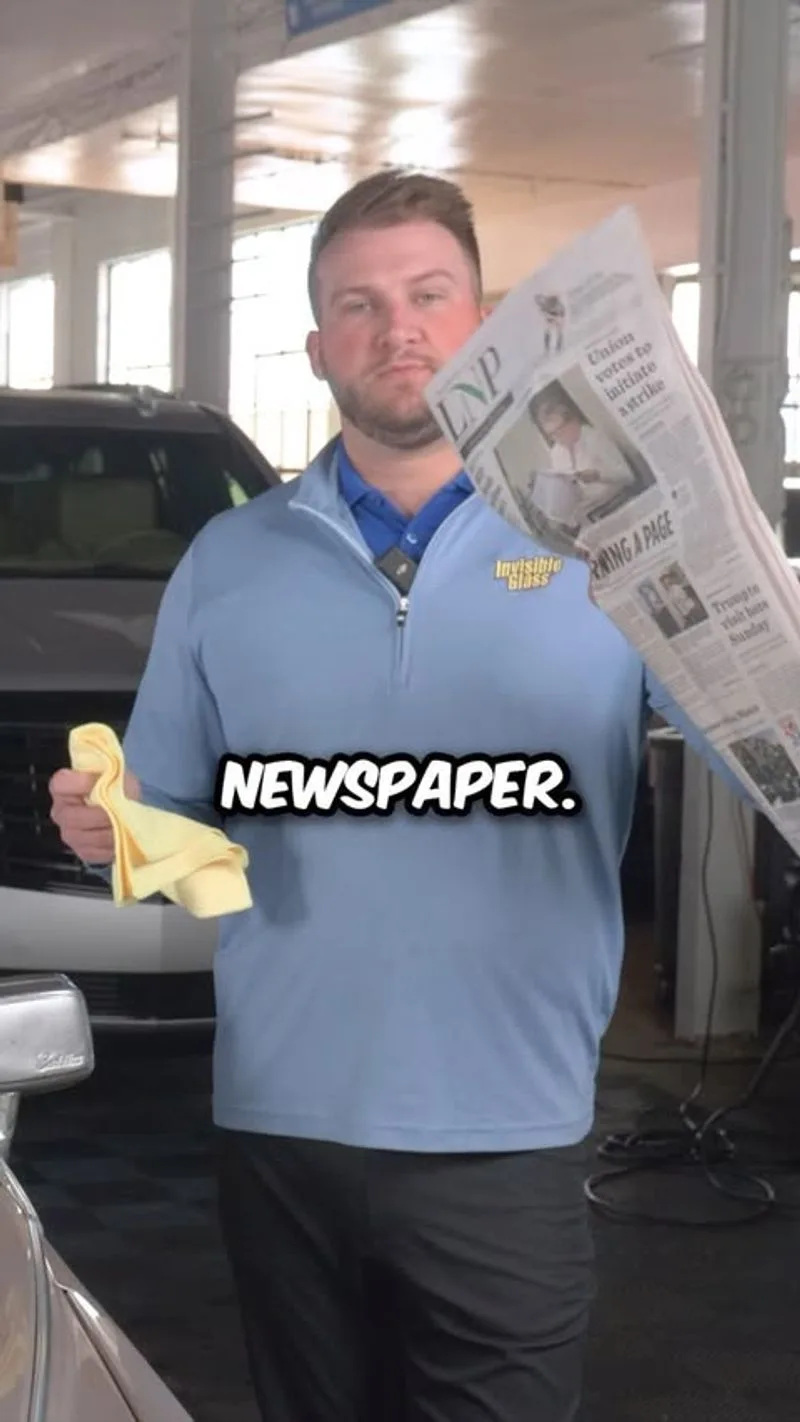 Newspaper for Window Cleaning