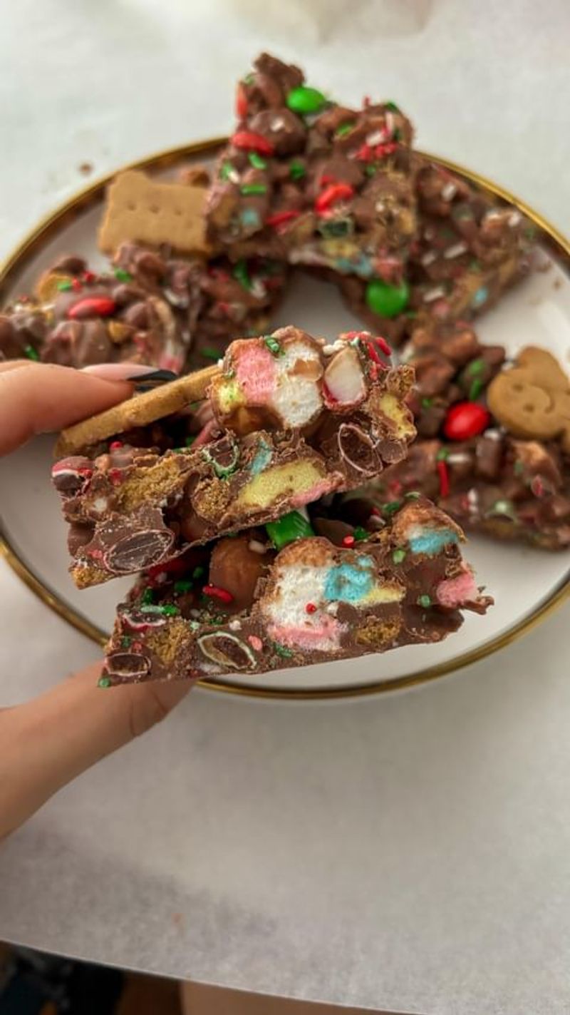 No-Bake Christmas Rocky Road