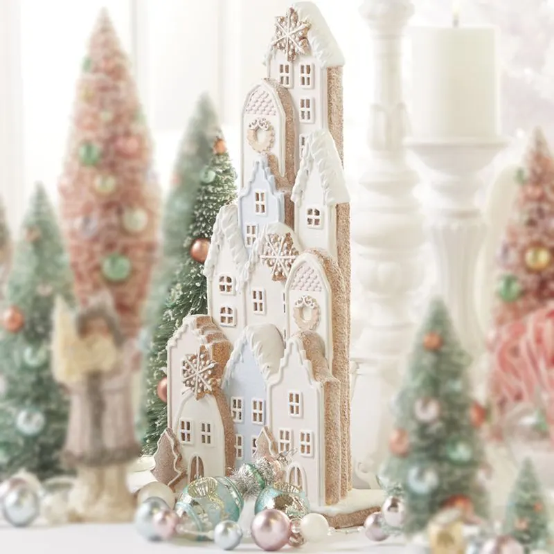 Pastel Christmas Village